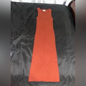 Nine West Sleeveless Midi Dress in Rust
